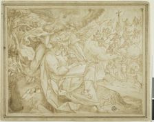 Saint Matthew with Adam and Eve and the Tree of Jesse, n.d. Creator: Martin de Vos