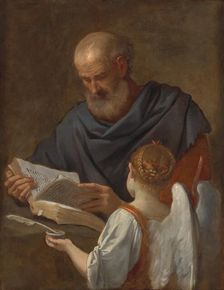 Saint Matthew and the Angel, c. 1645/1648. Creator: Simone Cantarini