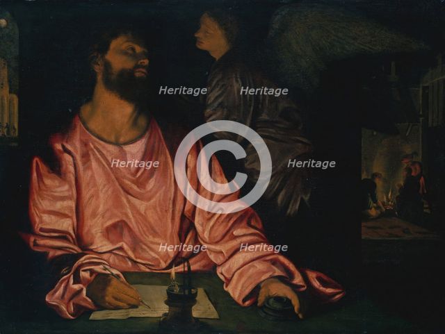 Saint Matthew and the Angel. Creator: Giovanni Girolamo Savoldo.