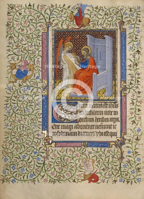 Saint Matthew; Book of Hours, about 1410. Creator: Unknown.