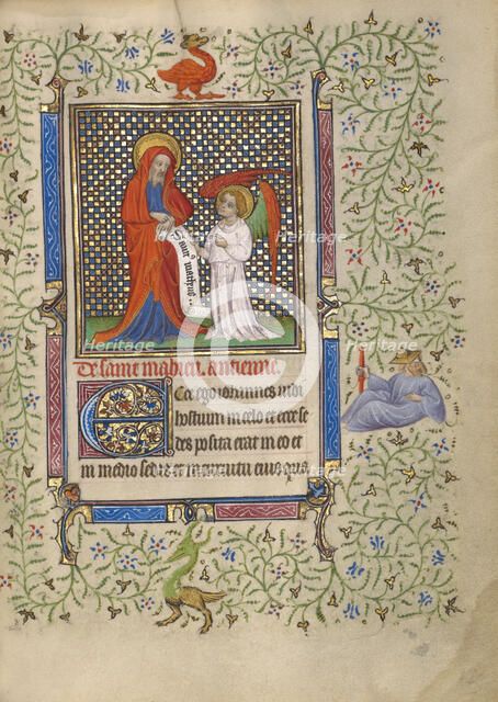 Saint Matthew; Book of Hours, about 1410. Creator: Unknown.