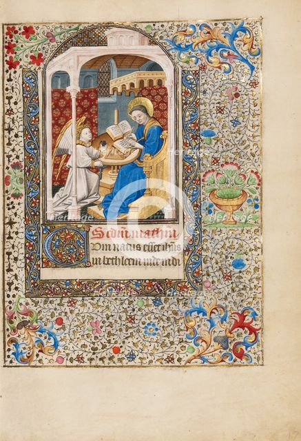 Saint Matthew; Book of Hours, about 1440-1450. Creator: Workshop of the Bedford Master.