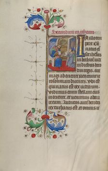 Saint Matthew; Book of Hours, about 1450-1455. Creator: Master of the Lee Hours