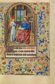 Saint Matthew; Book of Hours, about 1466-1470. Creator: Master of Jacques of Luxembourg