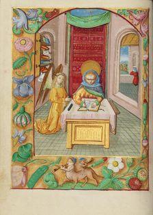 Saint Matthew; Book of Hours, early 16th century. Creator: Unknown