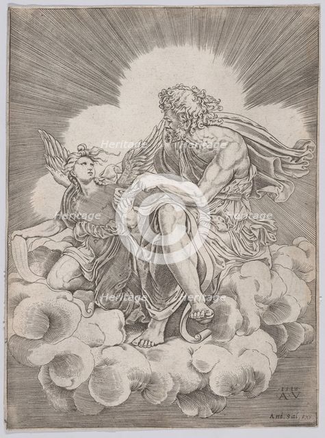 Saint Matthew, dated 1518. Creator: Agostino Veneziano.