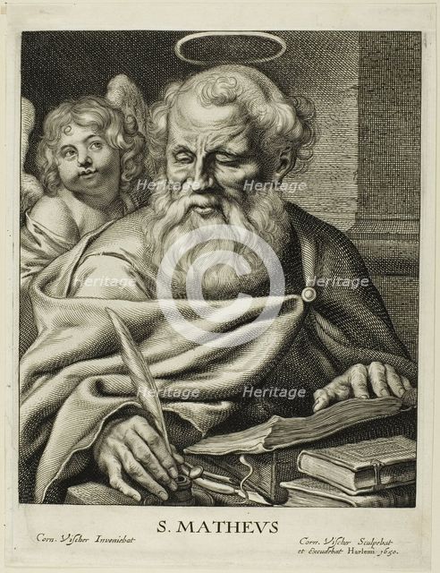 Saint Matthew, n.d. Creator: Cornelis de Visscher.
