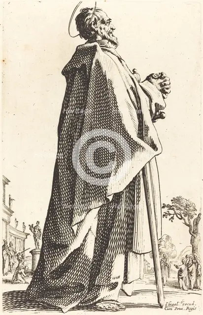 Saint Matthew, published 1631. Creator: Jacques Callot.