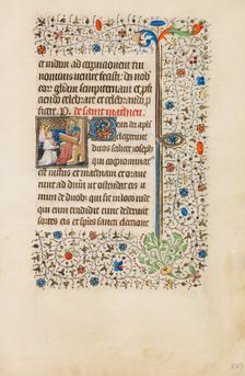 Saint Matthew Seated; Book of Hours, about 1440-1450. Creator: Workshop of the Bedford Master
