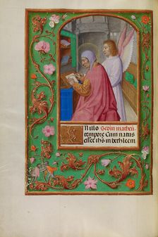 Saint Matthew; Spinola Hours, about 1510-1520. Creator: Unknown