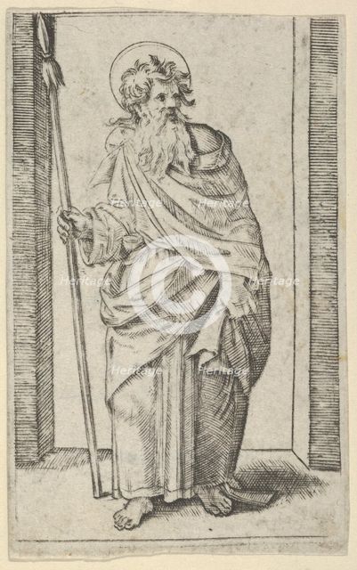 Saint Matthias, ca. 1500-1534. Creator: Marcantonio Raimondi.