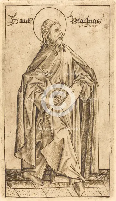 Saint Matthias (?), c. 1470/1480. Creator: Israhel van Meckenem.