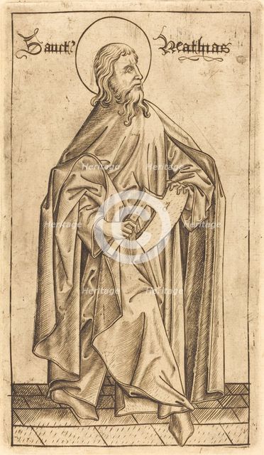 Saint Matthias (?), c. 1470/1480. Creator: Israhel van Meckenem.