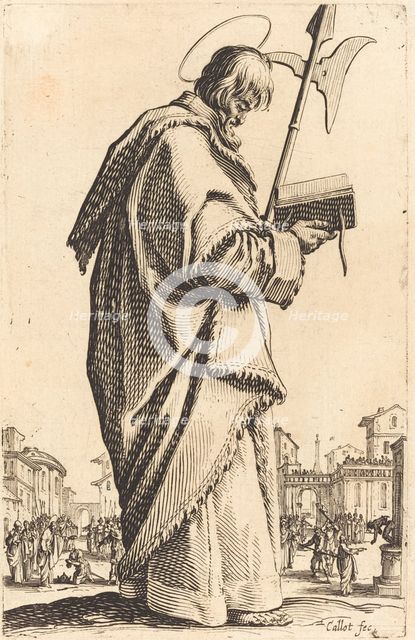 Saint Matthias, published 1631. Creator: Jacques Callot.