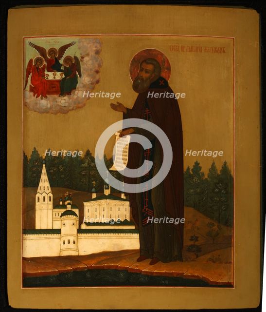 Saint Macarius of Unzha, Early 20th cen.. Artist: Russian icon  