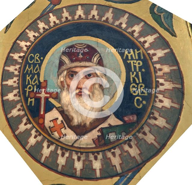 Saint Macarius, Metropolitan of Kiev, 1885-1896. Artist: Vasnetsov, Viktor Mikhaylovich (1848-1926)