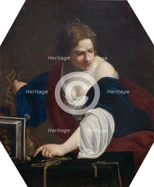 Saint Magdalene, rejecting the symbols of transience, First Half of 17th cen.. Creator: Gentileschi; Artemisia (1598-1653).