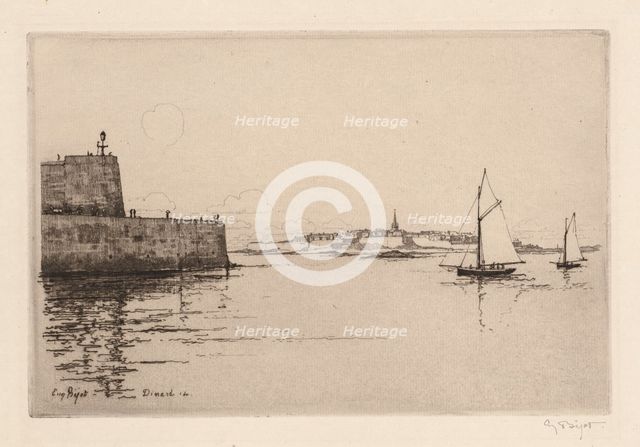 Saint-Malo Viewed from Dinard (Saint-Malo vu de Dinard), 1914. Creator: Eugène Bejot (French, 1867-1931).