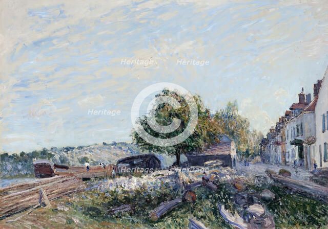 Saint Mammès-Morning, 1884. Creator: Alfred Sisley.