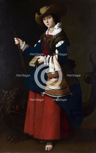 Saint Margaret, 1630-1634. Artist: Zurbarán, Francisco, de (1598-1664)