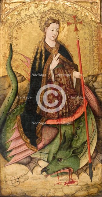 Saint Margaret, ca 1455. Artist: Rexach, Juan (active 1431-1482)