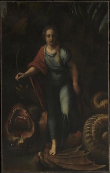 Saint Margaret, ca 1518. Artist: Raphael (1483-1520)