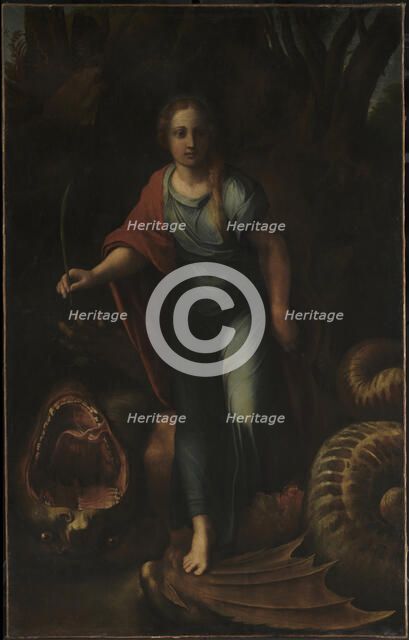 Saint Margaret, ca 1518. Artist: Raphael (1483-1520)