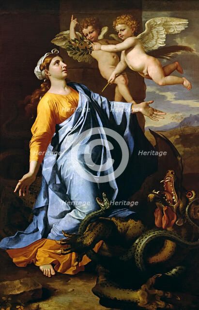 Saint Margaret, ca 1638. Creator: Poussin, Nicolas (1594-1665).