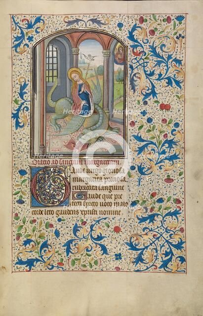 Saint Margaret; Arenberg Hours, early 1460s. Creator: Willem Vrelant.
