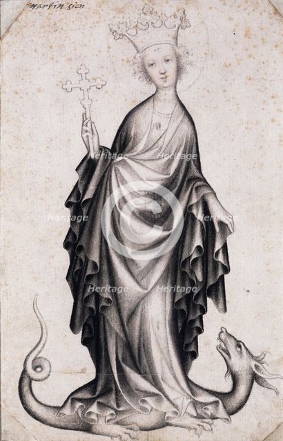 Saint Margaret, c.1410. Artist: Bohemian Master (active 1410-1420)
