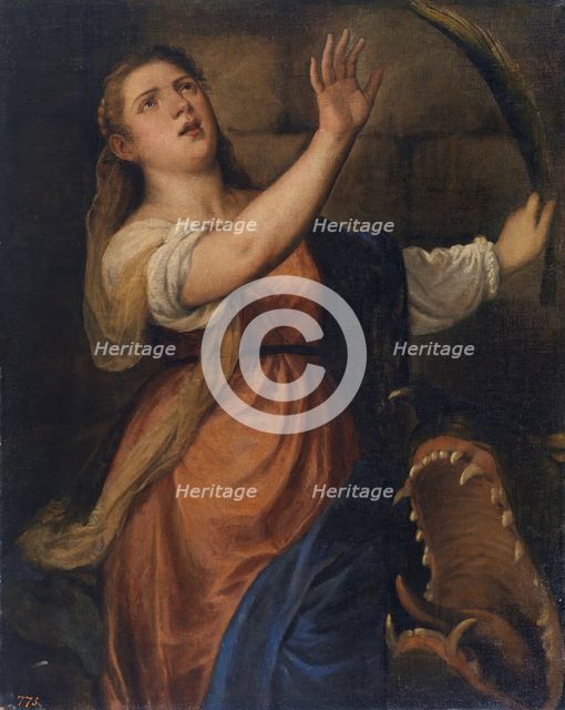Saint Margaret, c1574. Creator: Titian.