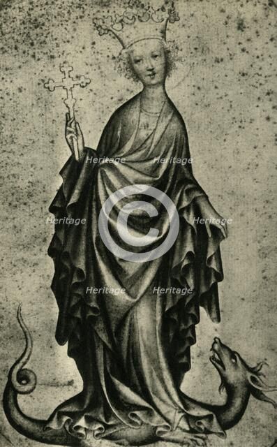 Saint Margaret, early 15th century, (1943). Creator: Unknown.