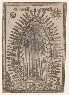 Saint Margaret of Cortona surrounded by rays of light, ca. 1450-1500., ca. 1450-1500. Creator: Anon