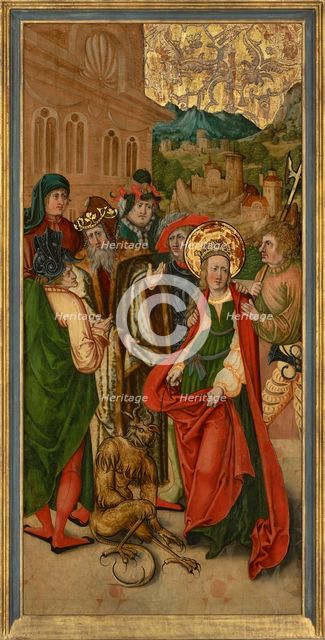 Saint Margaret of Antioch brought before Olybrius, Early16th cen.. Creator: South German master (16th century).