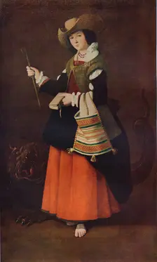 Saint Margaret of Antioch, c1630, (1937). Artist: Francisco de Zurbaran