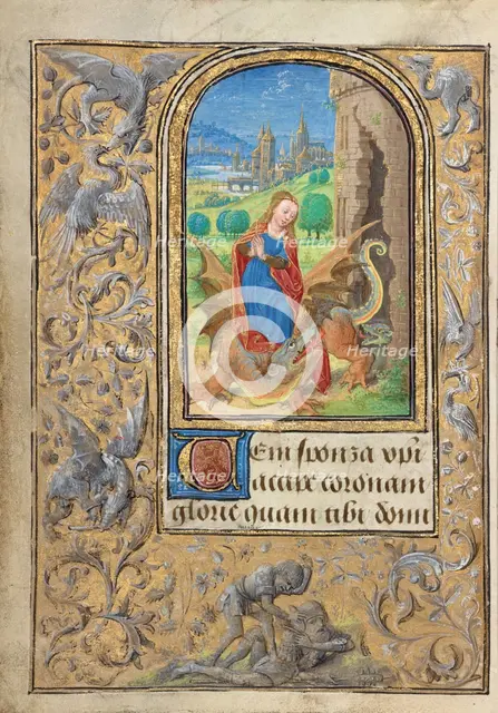 Saint Margaret; Prayer Book of Charles the Bold, 1469. Creator: Lieven van Lathem.