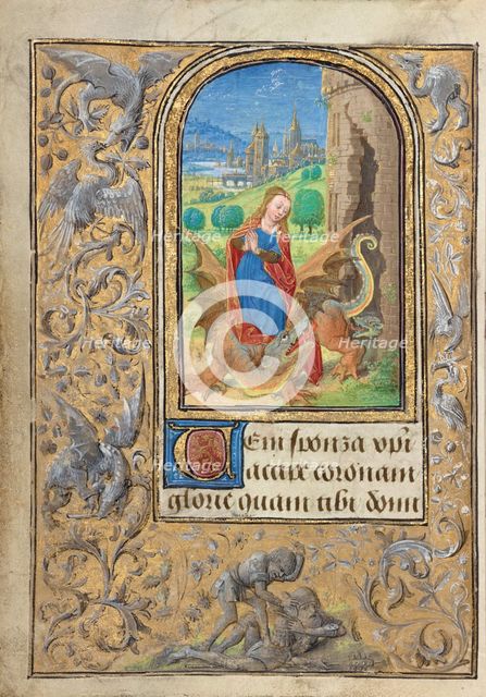 Saint Margaret; Prayer Book of Charles the Bold, 1469. Creator: Lieven van Lathem.