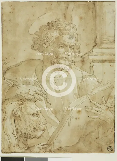 Saint Mark the Evangelist, n.d. Creator: Martin de Vos.