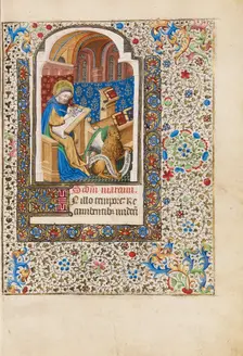 Saint Mark; Book of Hours, about 1440-1450. Creator: Workshop of the Bedford Master