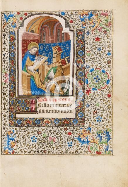 Saint Mark; Book of Hours, about 1440-1450. Creator: Workshop of the Bedford Master.