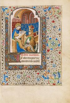 Saint Mark; Book of Hours, about 1440-1450. Creator: Workshop of the Bedford Master