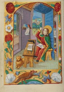 Saint Mark; Book of Hours, early 16th century. Creator: Unknown
