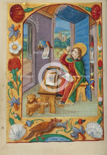 Saint Mark; Book of Hours, early 16th century. Creator: Unknown.