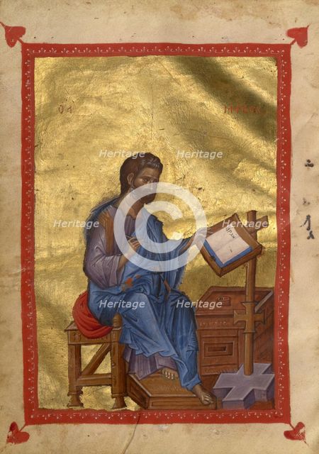 Saint Mark; Gospel Book, late 13th century. Creator: Unknown.