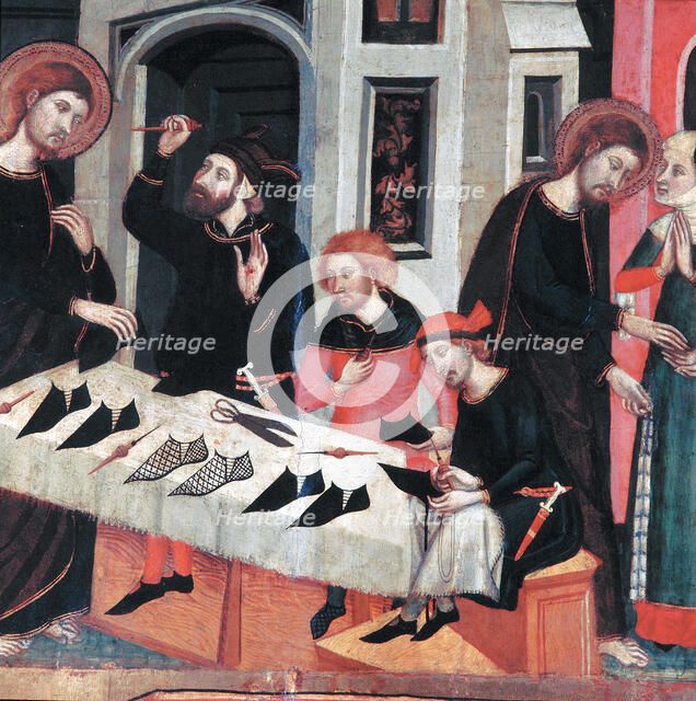 Saint Mark heals the wounded hand of the shoemaker Aniano, table of the 'Altarpiece of Saint Mark…