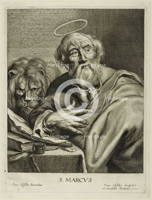 Saint Mark, n.d. Creator: Cornelis de Visscher.