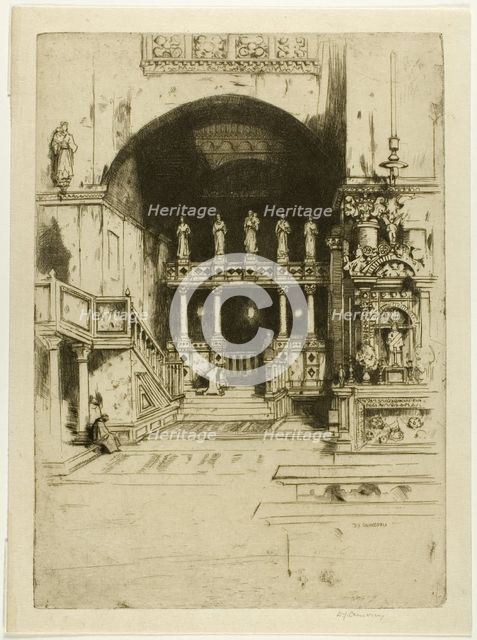 Saint Mark's, No. 3, 1900. Creator: David Young Cameron.