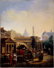Saint-Martin market, around 1835. Creator: Jean Baptiste Lecoeur