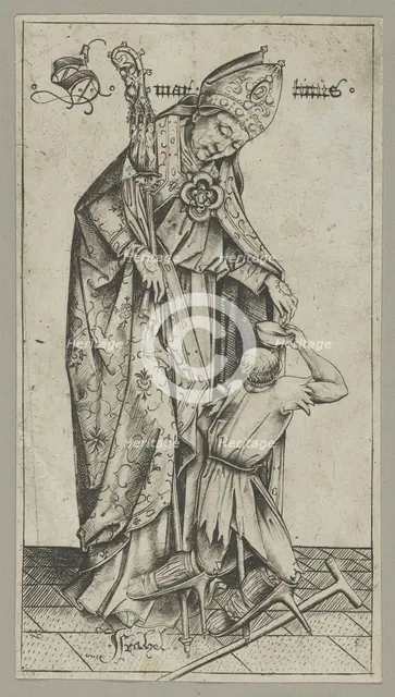 Saint Martin,.n.d. Creator: Israhel van Meckenem.