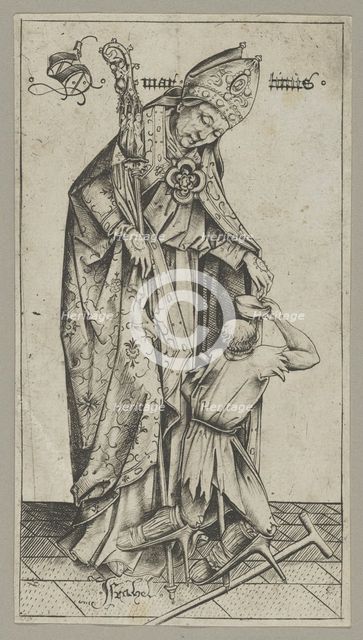 Saint Martin,.n.d. Creator: Israhel van Meckenem.